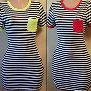 Striped miny dresses